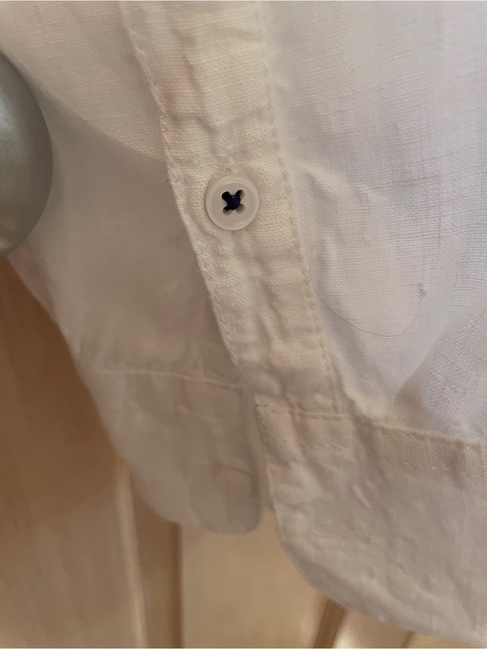 J. Crew Baird McNutt Irish Linen White Button-Down Shirt - Picture 5 of 9